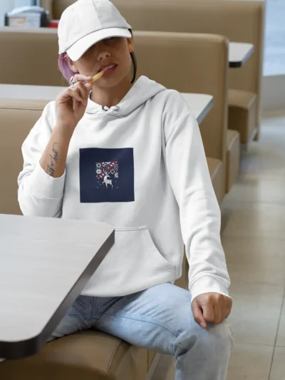 هودی با طرح گوزن عاشق