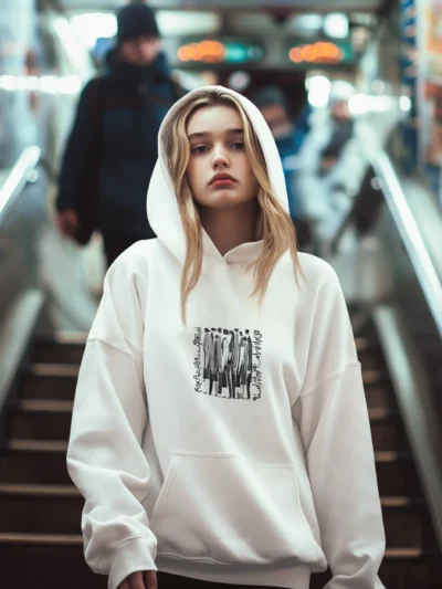 هودی با طرح - آدمک ها